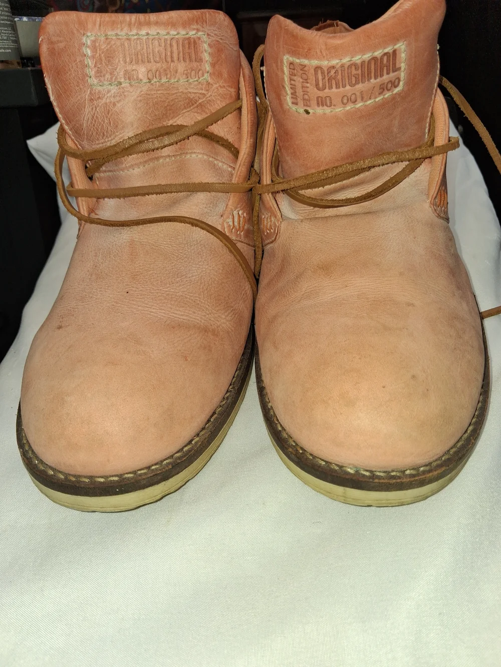 Edition Women's Tan Leather Ankle Boots